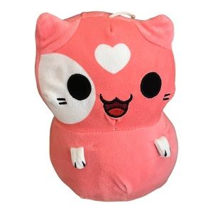 Klepto Cats Ralphie Pink Cat Plush Stuufed Animal Toy 8”